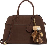 BCBG Suede Structured Satchel Bag