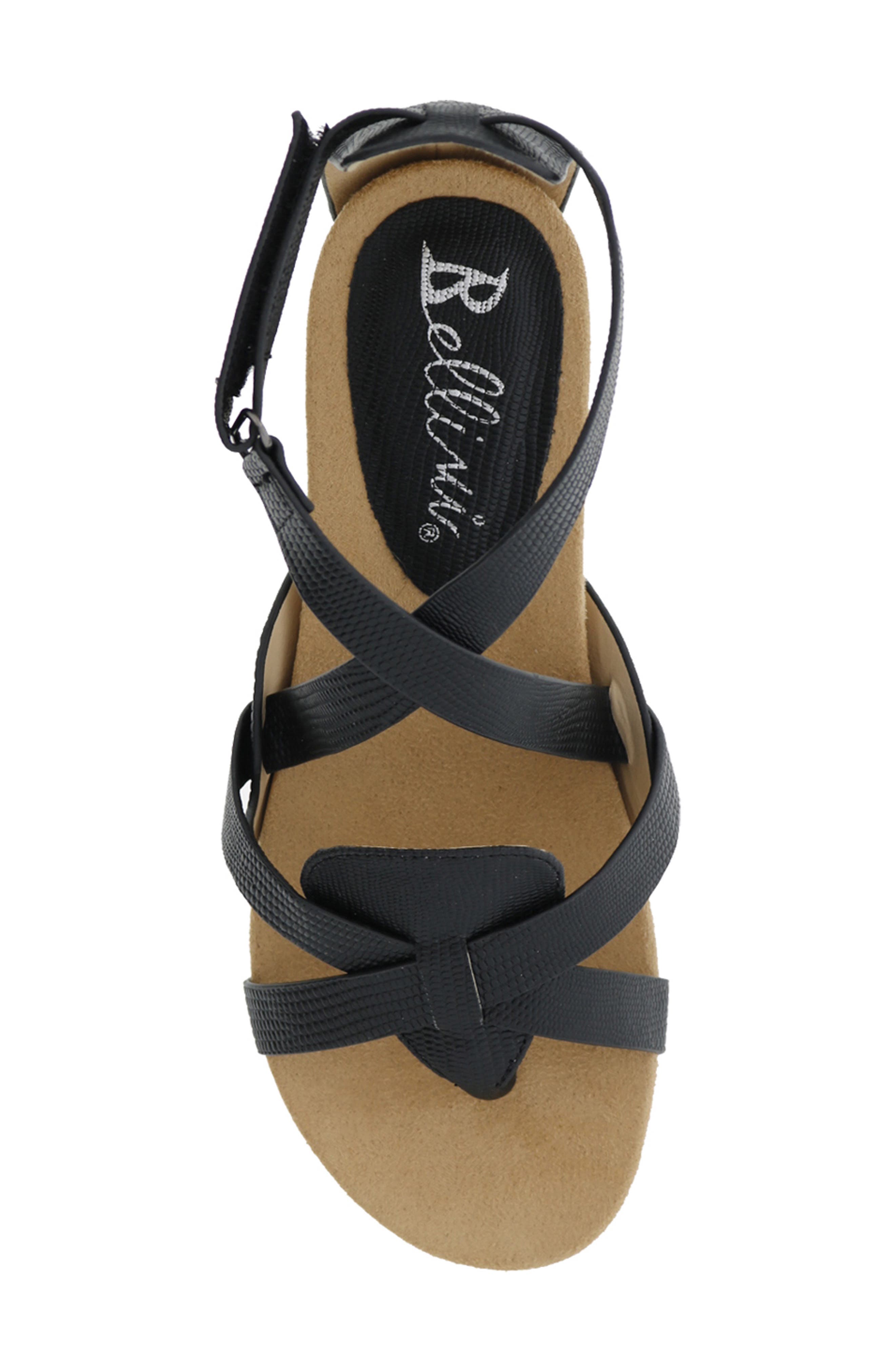 BELLINI Nobu Strappy Flat Sandal, Alternate, color, Black