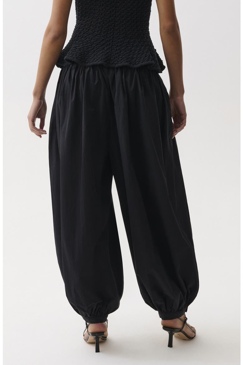 Liya Relaxed Balloon Pants, Alternate, color, NOIR
