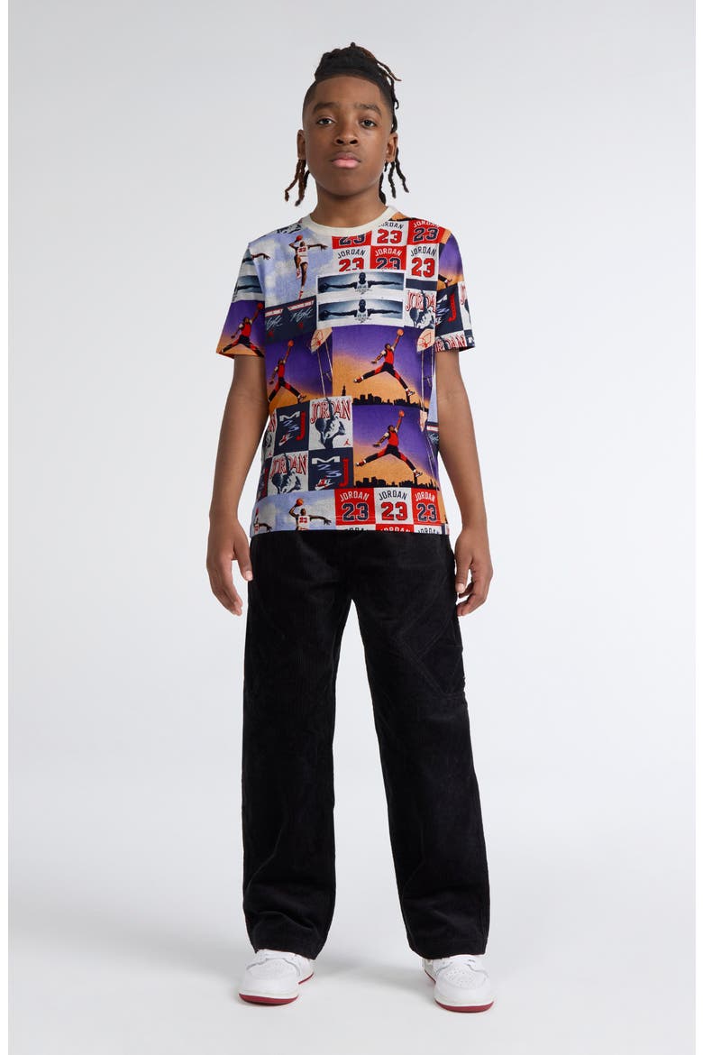 Kids' Poster Print Cotton Graphic T-Shirt, Alternate, color, SAIL