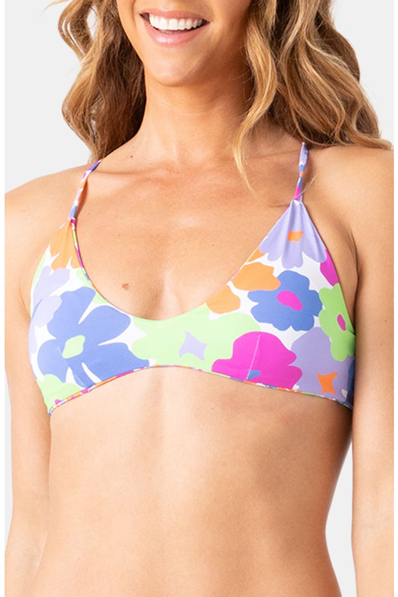 California Dreamin' Reversible Triangle Bikini Top, Alternate, color, MEDIUM LIME