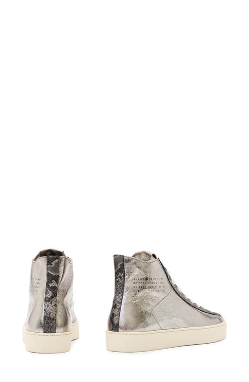 Allsaints Tana Metallic High Top Sneaker
