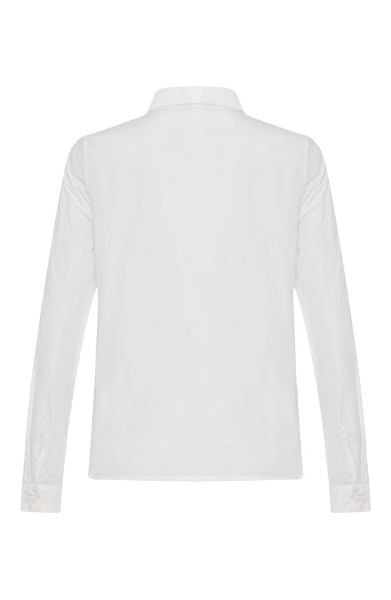 THEO The Label Theia Crushed Taffeta Shirt, Alternate, color, 