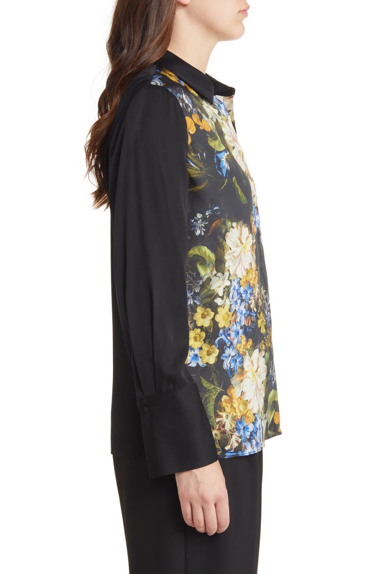 Nessa Print Blouse, Alternate, color, BLACK MULTI