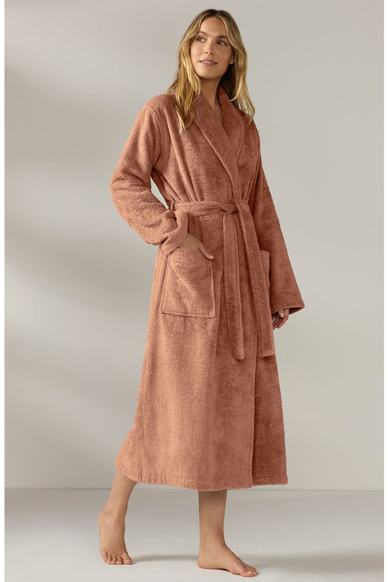 Cloud Loom Organic Cotton Robe, Alternate, color, PRALINE