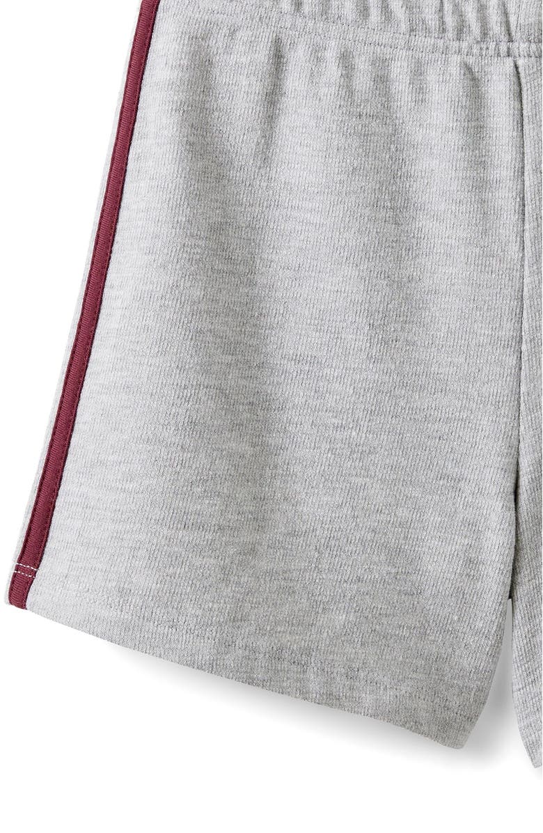 Cotton On Kids Kid's Essential Textured Short, Alternate, color, Grey Marle Bordeaux Stripe