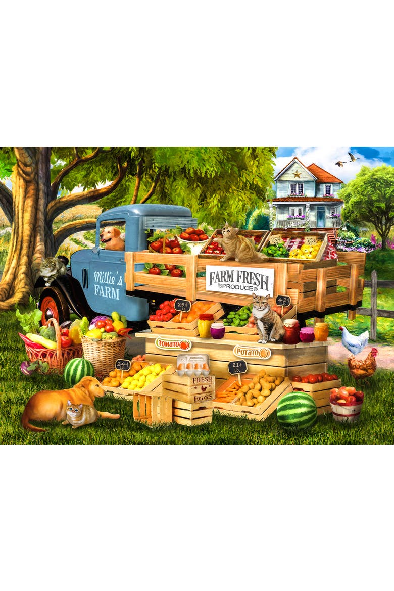 Millie's Fresh Produce 500 piece Jigsaw Puzzle for Adults, Alternate, color, Multicolor