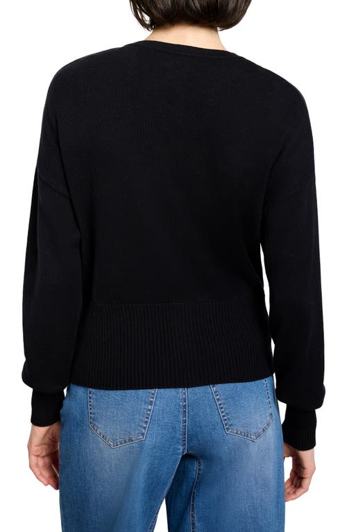Nic + Zoe Nic+zoe Snap It Up Cardigan In Black