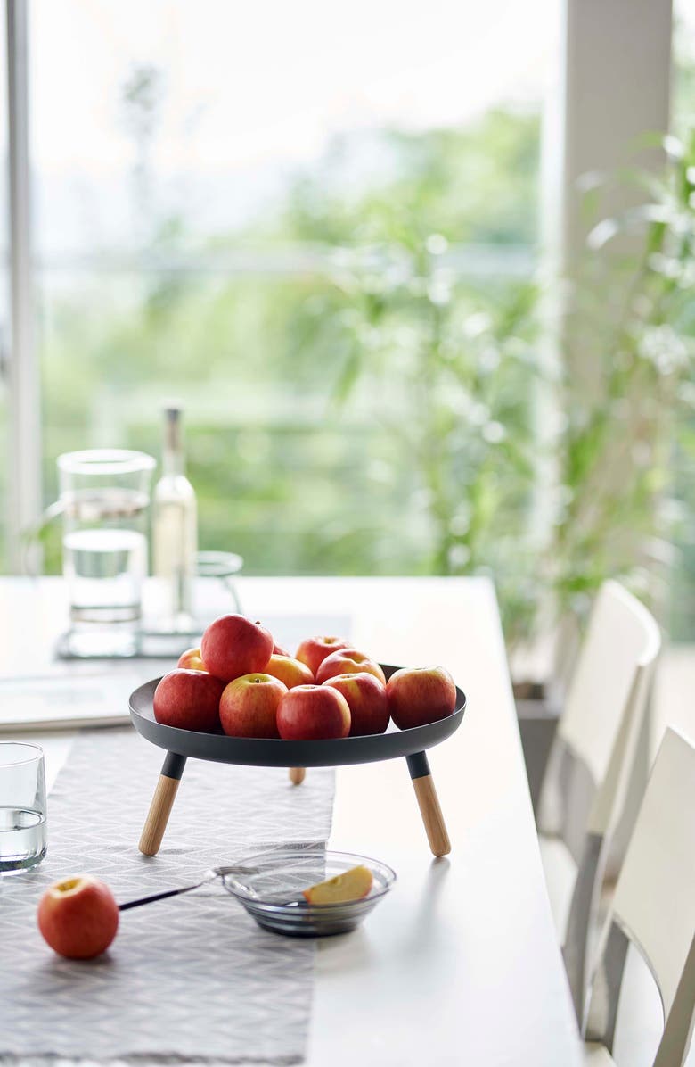 Yamazaki Three-Leg Tray Table, Alternate, color, Black