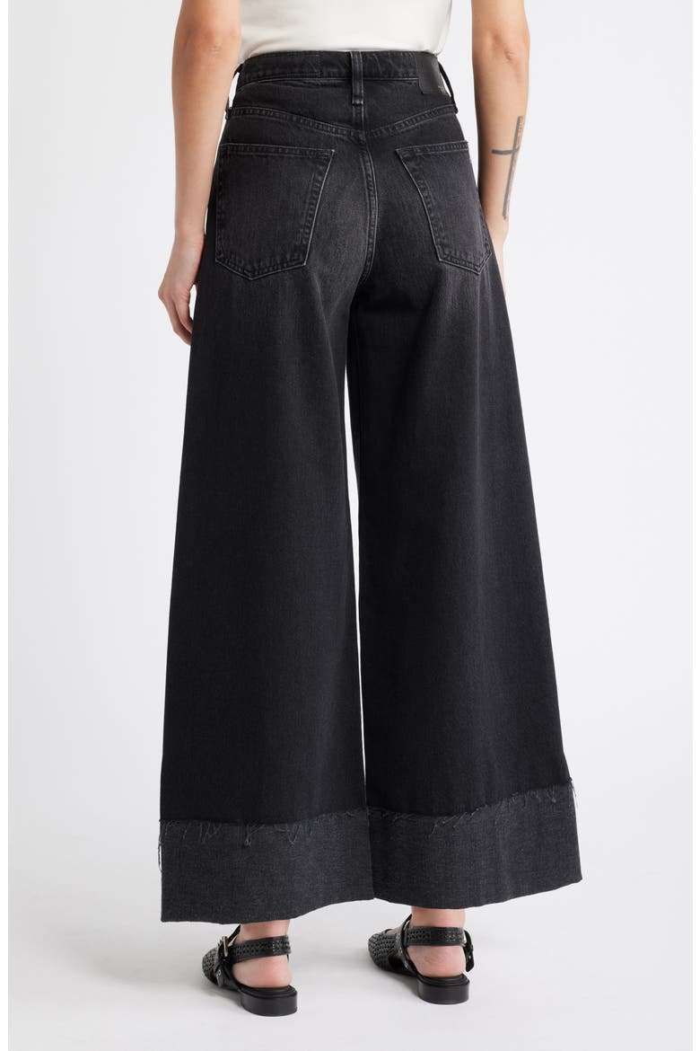 Sofie Cuffed High Waist Wide Leg Jeans, Alternate, color, BLAIR