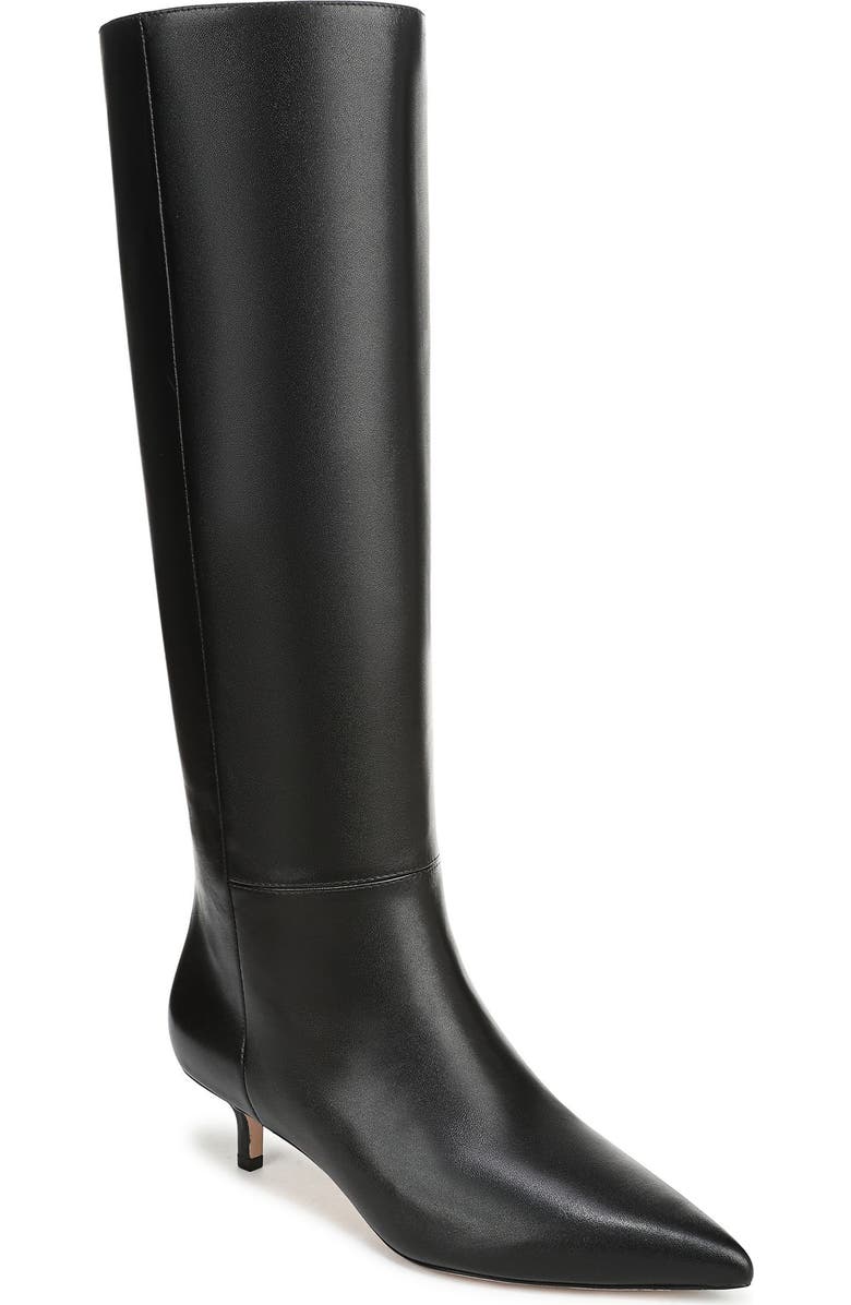 Veronica Beard Lisa 45 Knee High Boot, Main, color, Black Leather
