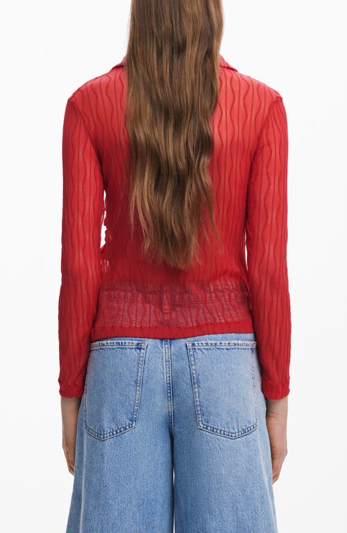 Desigual Mesh Button-up Shirt