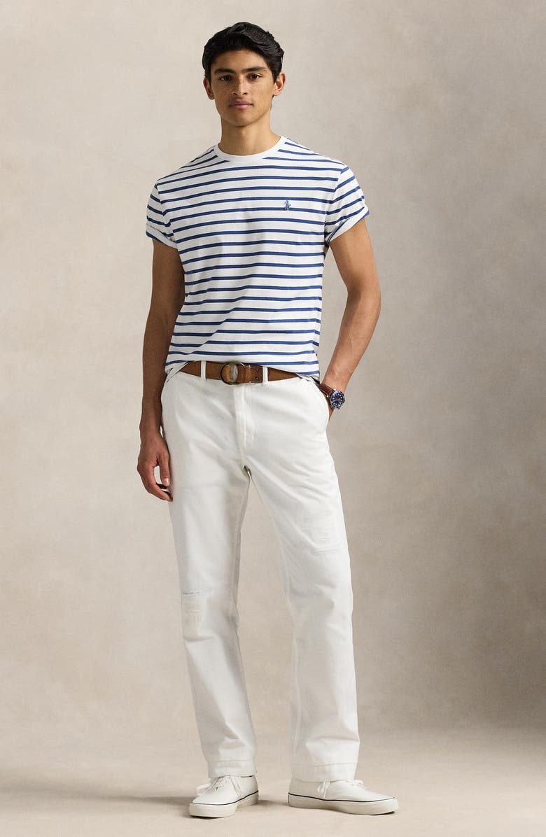 Polo Ralph Lauren Classic Fit Stripe Cotton T-Shirt, Alternate, color,