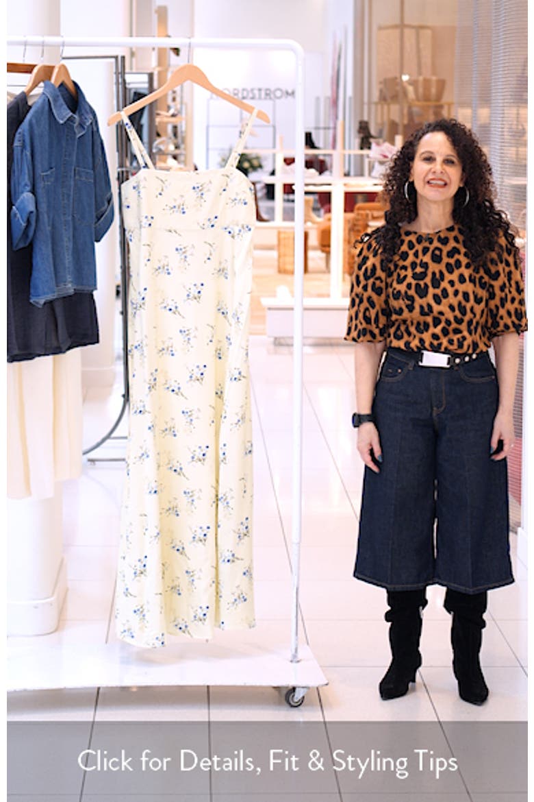 Ennis Harper Floral Print Sleeveless Maxi Dress video