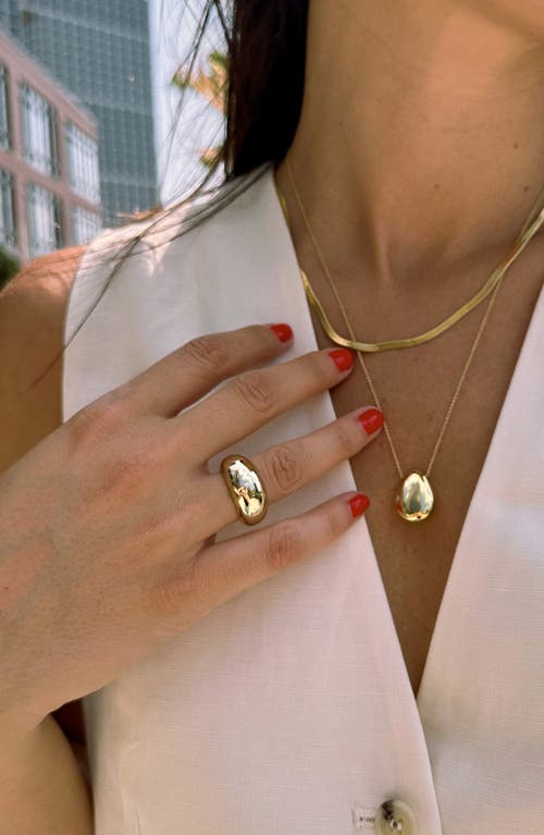 Ana Luisa Noa Domed Band Ring In Gold