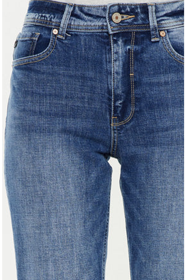 Nancy Essentials High Rise Slim Straight Leg Jeans, Alternate, color, Medium Wash