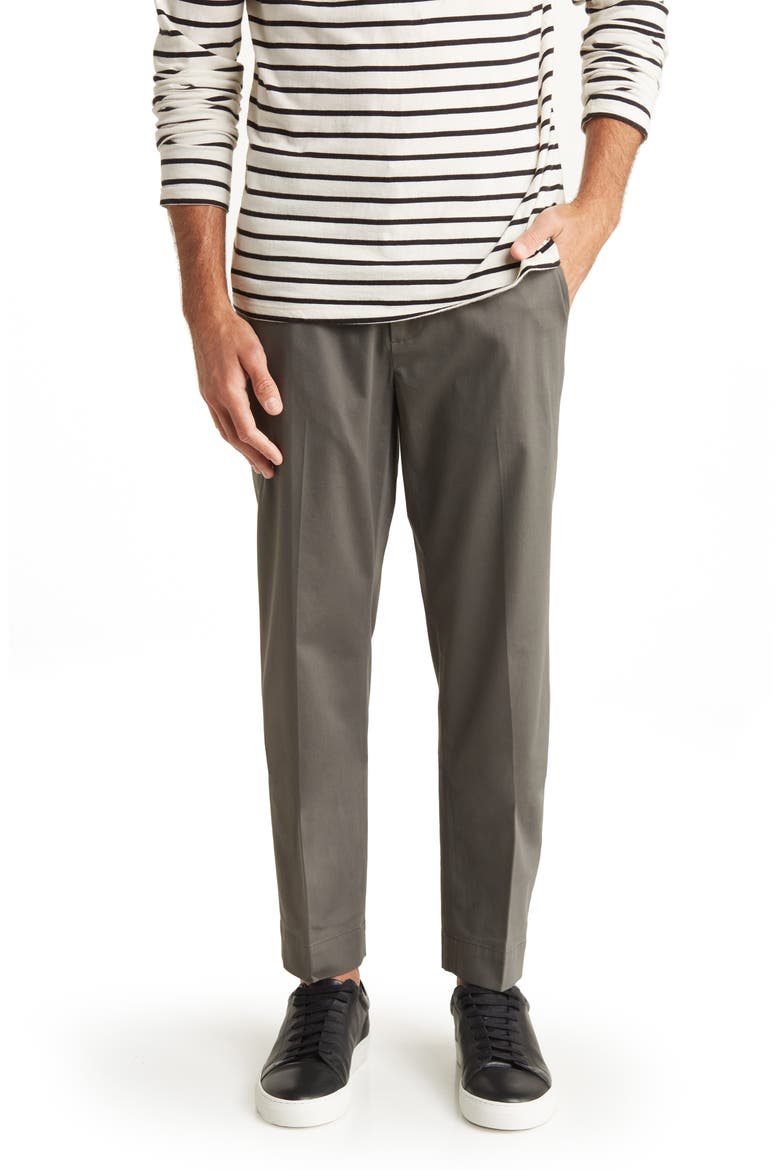 Stretch Cotton Chino Pants, Main, color, MAGNETGREY