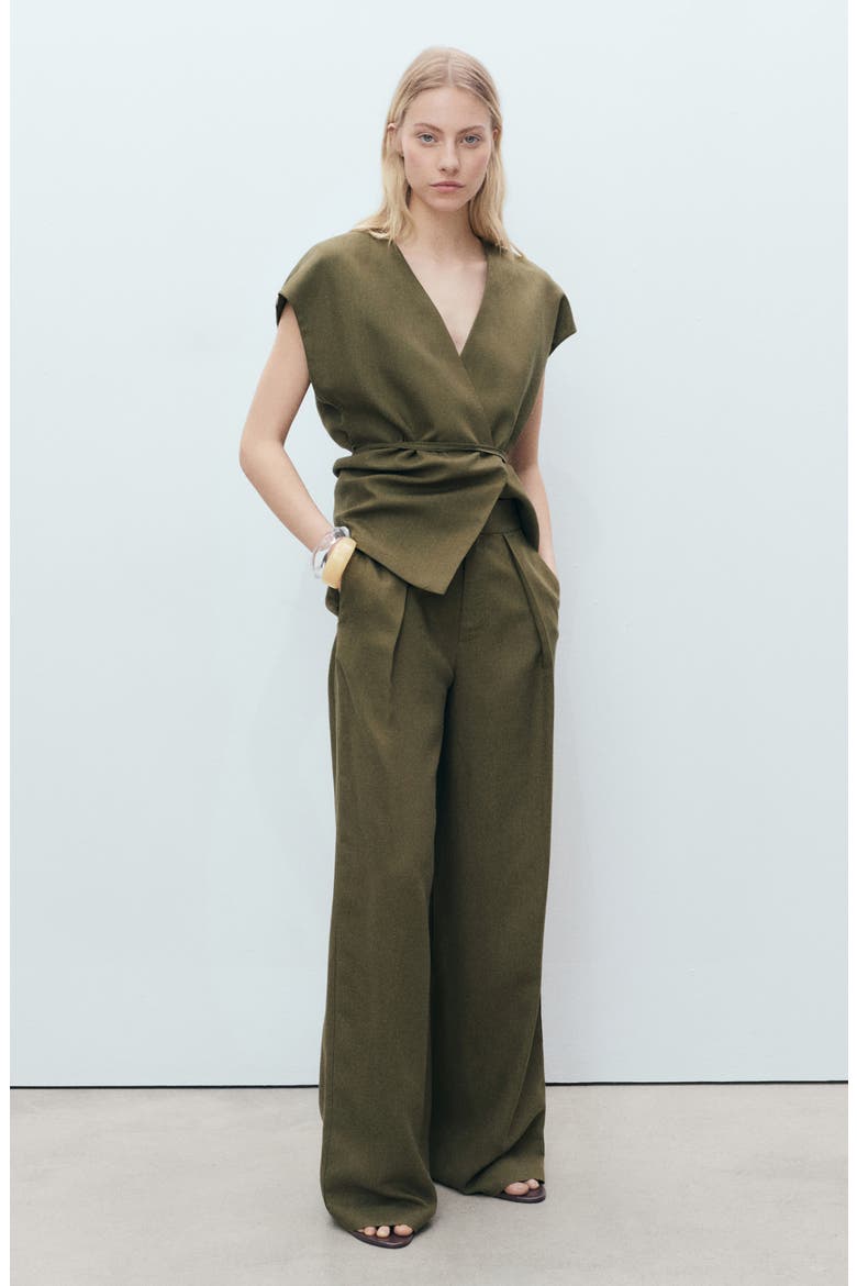 Straight Leg Pants, Alternate, color, KHAKI GREEN