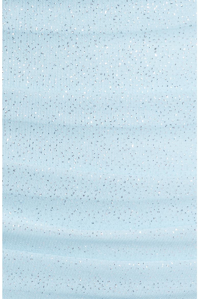 Glitter Ruched Sleeveless Minidress, Alternate, color, SKY BLUE