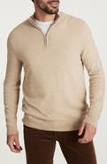 34 Heritage Cashmere, Silk & Wool Quarter Zip Sweater