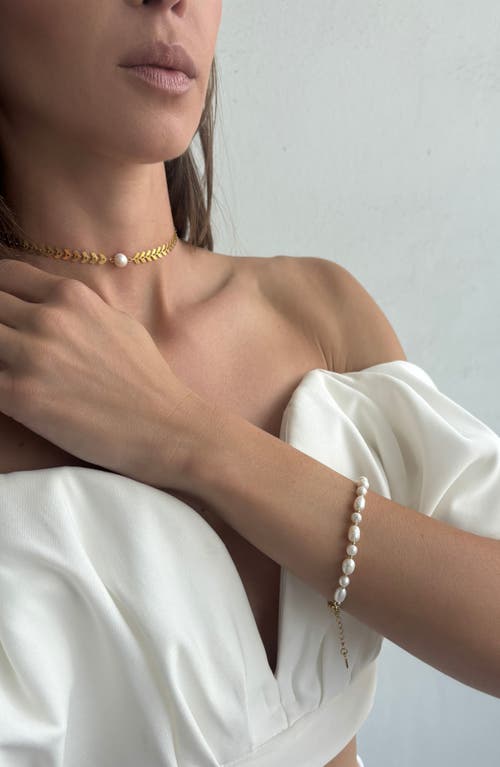 St. Moran Chunky Freshwater Pearl Anklet