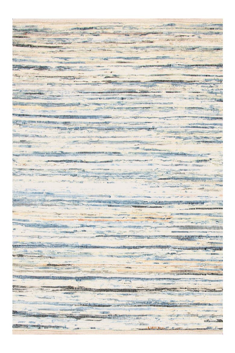 'Rag' Hand Woven Rug, Main, color, DENIM