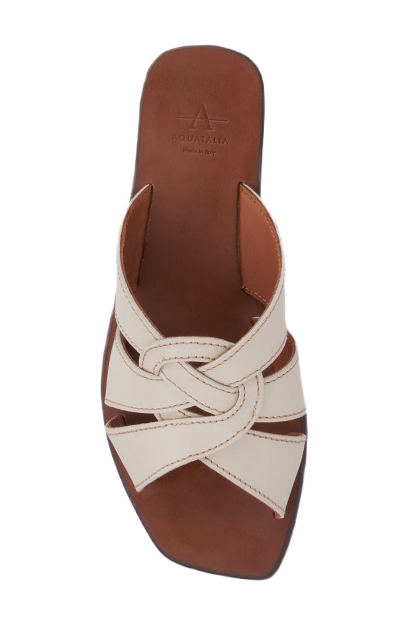 Aquatalia Belissa Slide Sandal, Alternate, color, Soft Beige