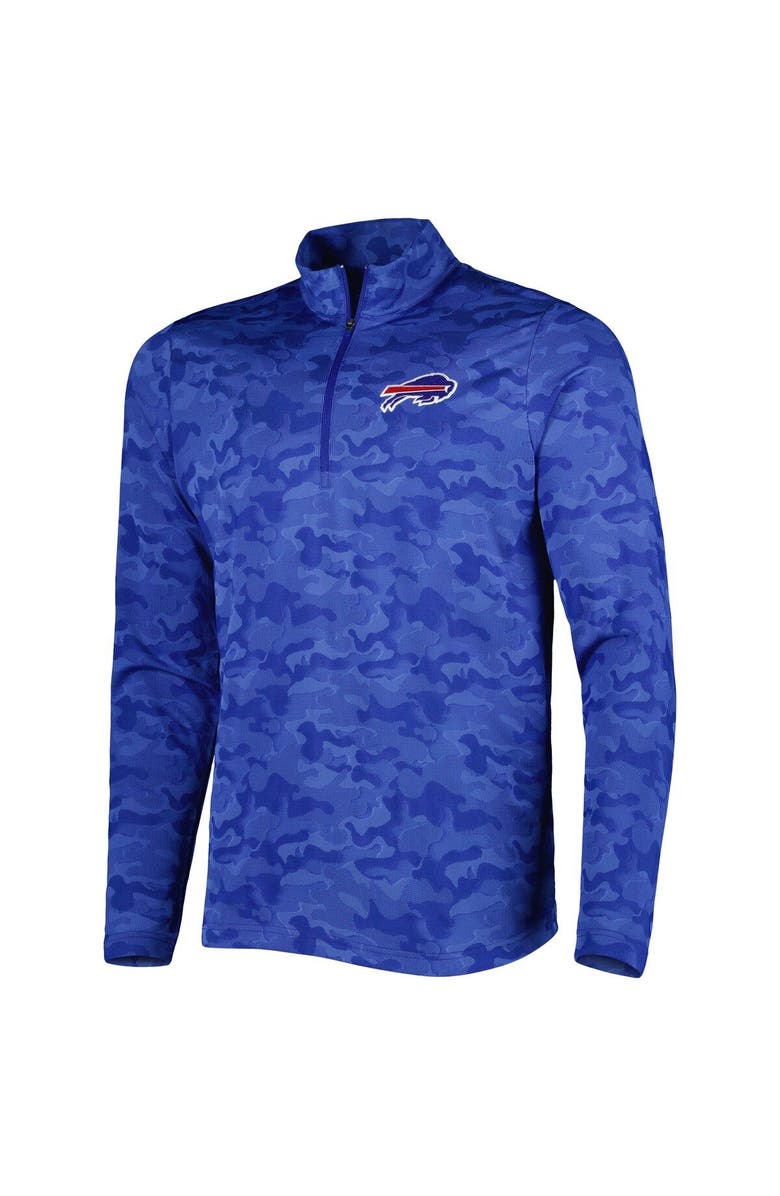 ANTIGUA Men's Antigua Royal Buffalo Bills Brigade Quarter-Zip Sweatshirt, Alternate, color, Royal