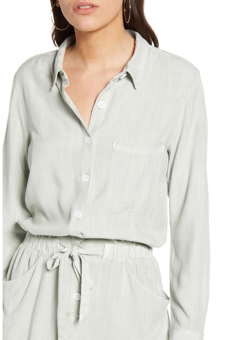 Kennedy Long Sleeve Romper, Alternate, color, MINT