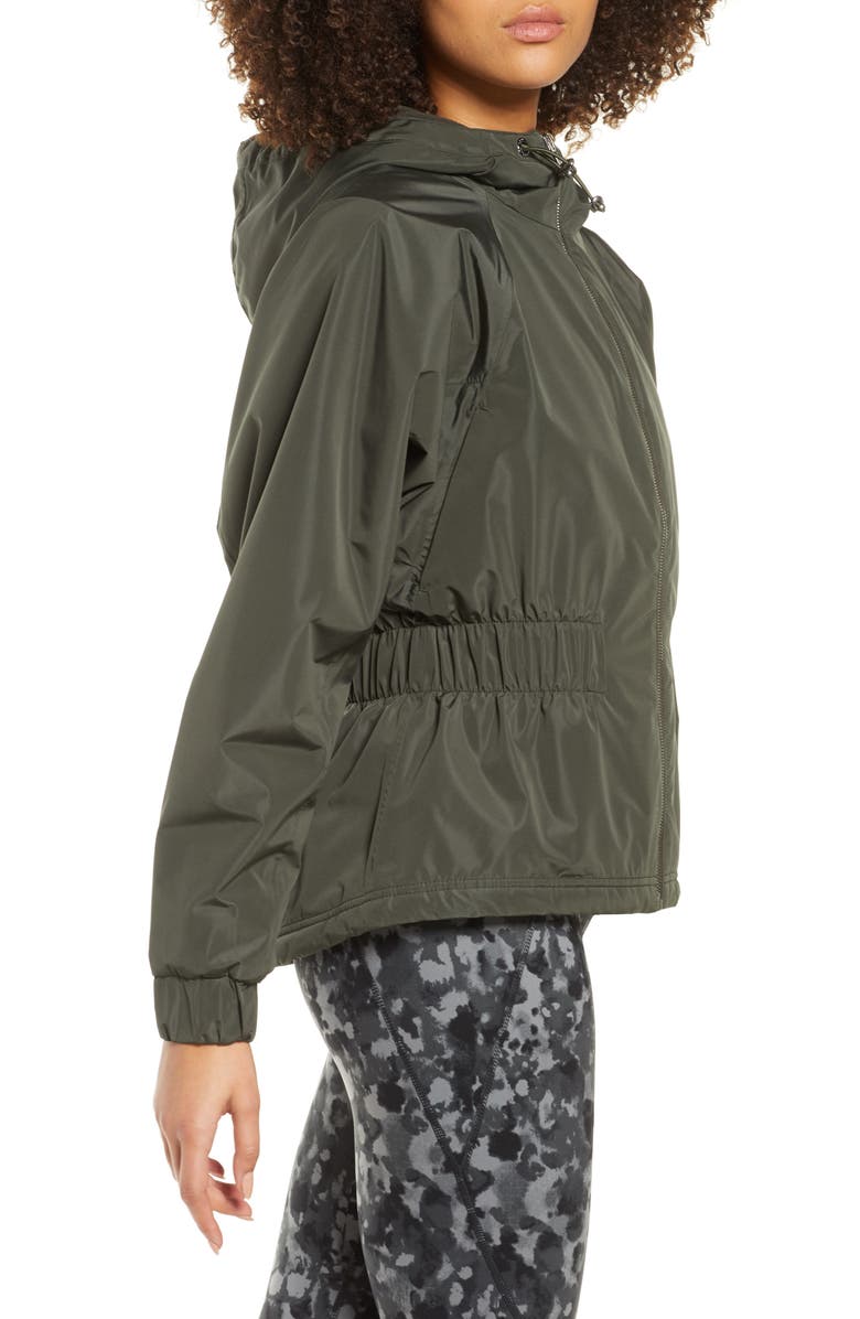Sweaty Betty Storm Seeker Waterproof Hooded Jacket, Alternate, color, Dark Forest