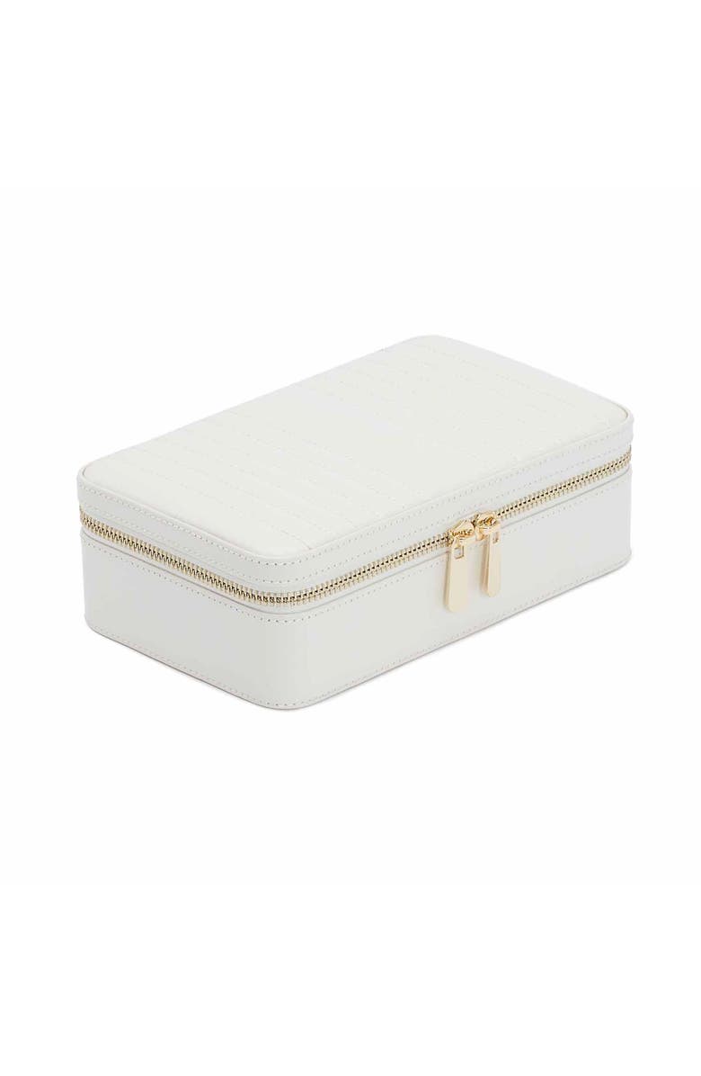 WOLF Maria Medium Zip Jewelry Case, Alternate, color, White