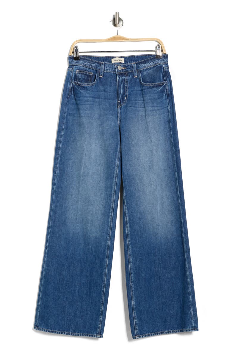 Alicent High Waist Wide Leg Jeans, Alternate, color, BRENTWOOD