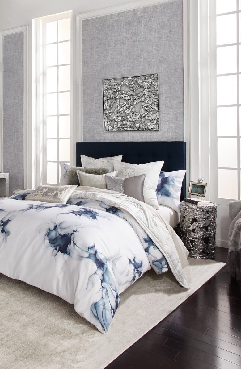 Michael Aram Blue Mist Duvet Cover, Main, color, 
