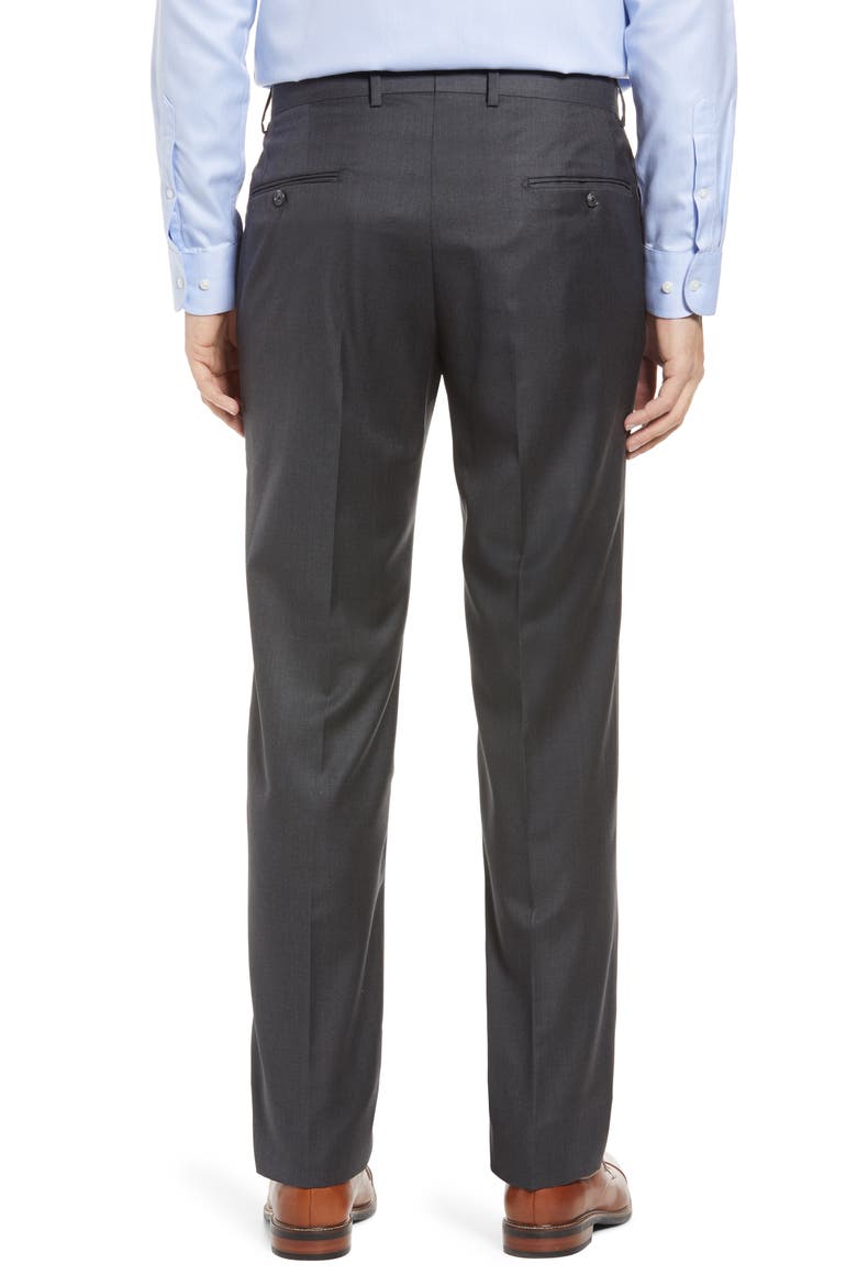 Honeyway Flat Front Pants, Alternate, color, CHARCOAL