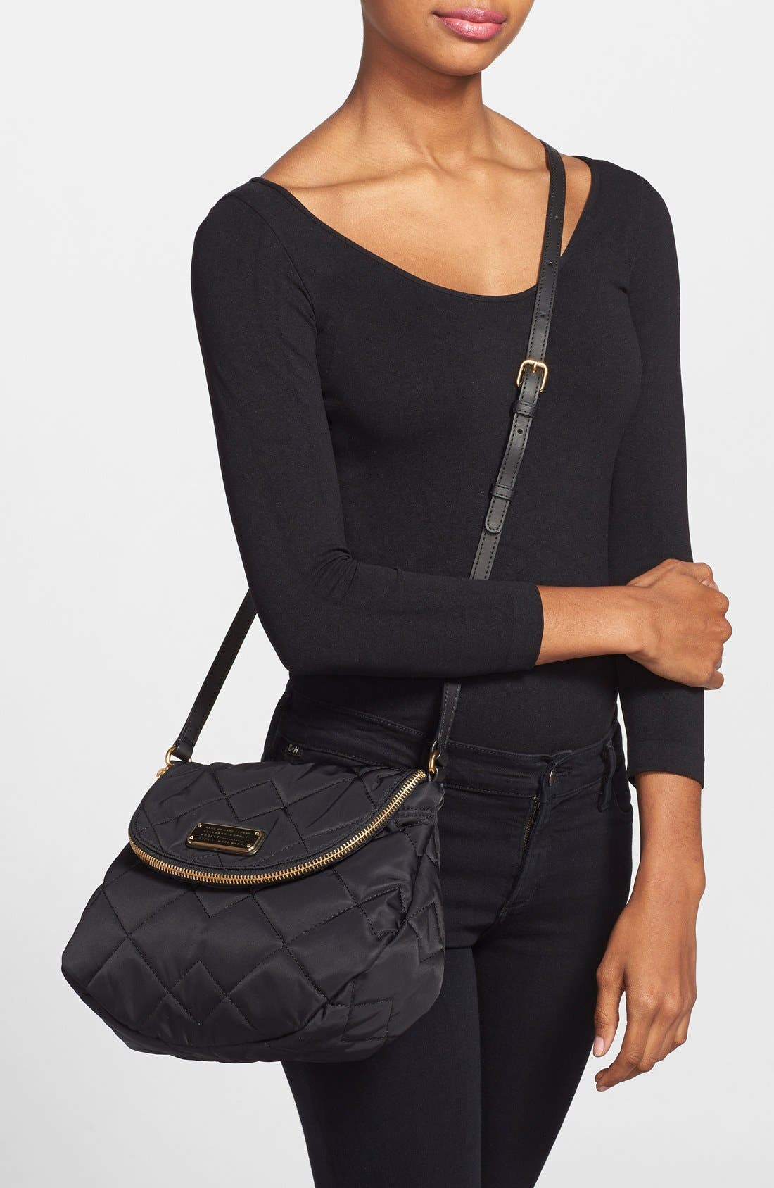 Marc Jacobs MARC BY MARC JACOBS 'Crosby - Quilted Natasha' Nylon Crossbody Bag, Alternate, color, 