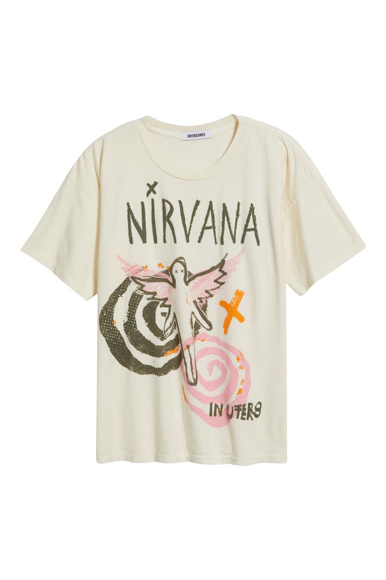 Nirvana In Utero Cotton Graphic T-Shirt, Alternate, color, STONE VINTAGE
