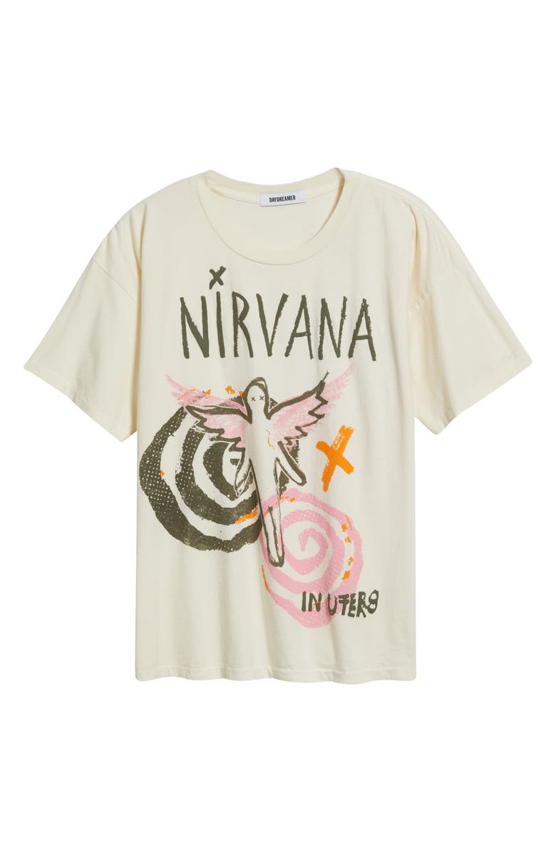 Daydreamer Nirvana In Utero Cotton Graphic T-Shirt, Alternate, color,