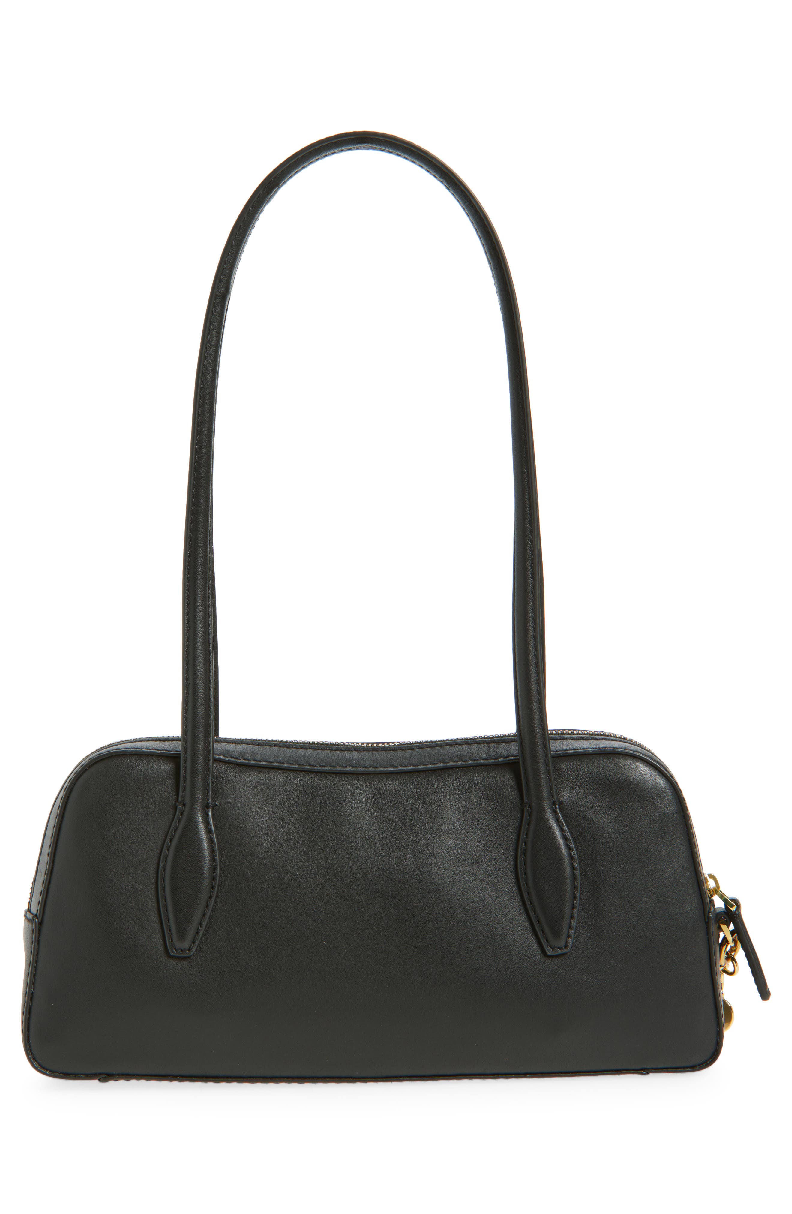 Madewell The Top Zip Mini Shoulder Bag, Alternate, color, True Black