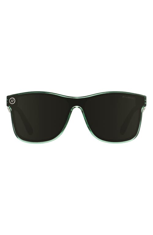 Blenders Eyewear Millenia X2 138.5mm Polarized Square Sunglasses In Green