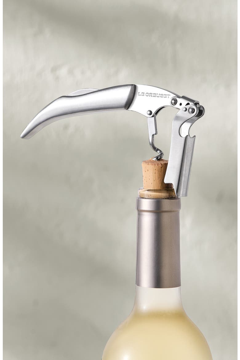 One-Step Waiter's Friend Corkscrew, Alternate, color, SILVER