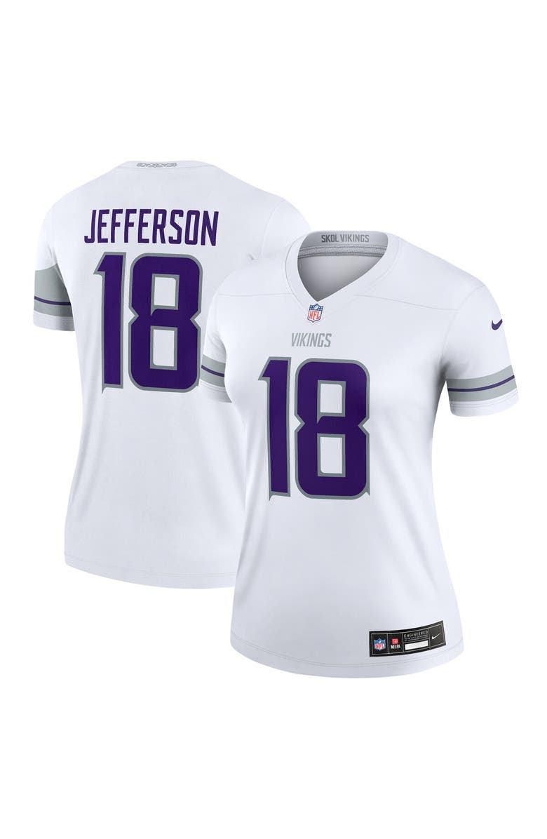 Nike Women's Nike Justin Jefferson White Minnesota Vikings Alternate Legend Jersey, Main, color, White