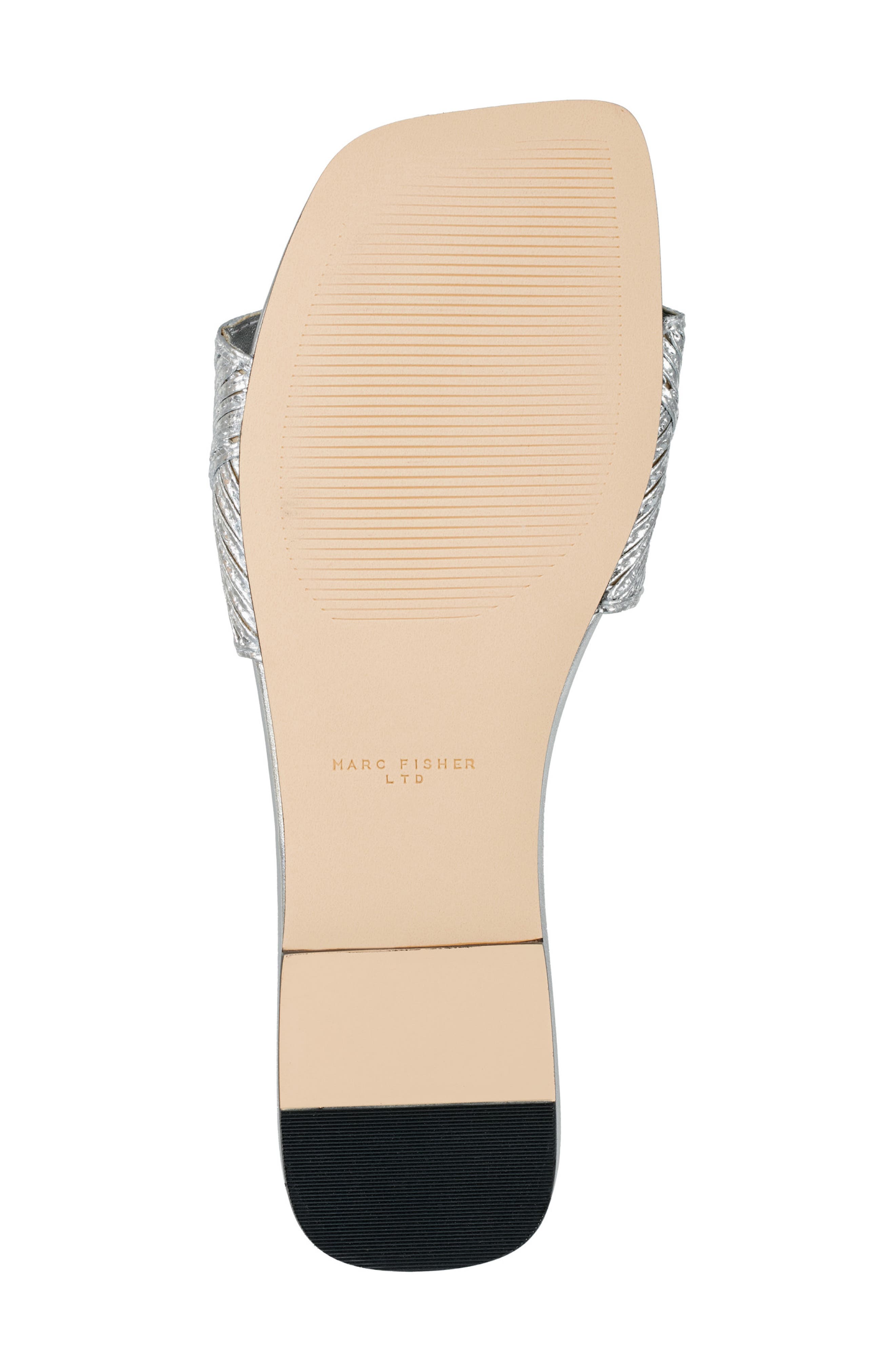 Marc Fisher LTD Murphy Slide Sandal, Alternate, color, Silver