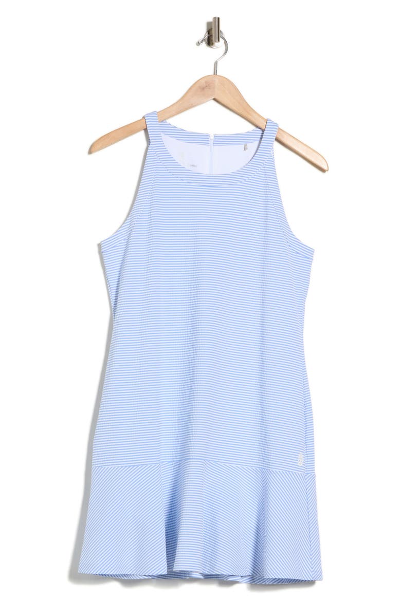 Costa Wave Stripe Dress, Alternate, color, CABO BLUE