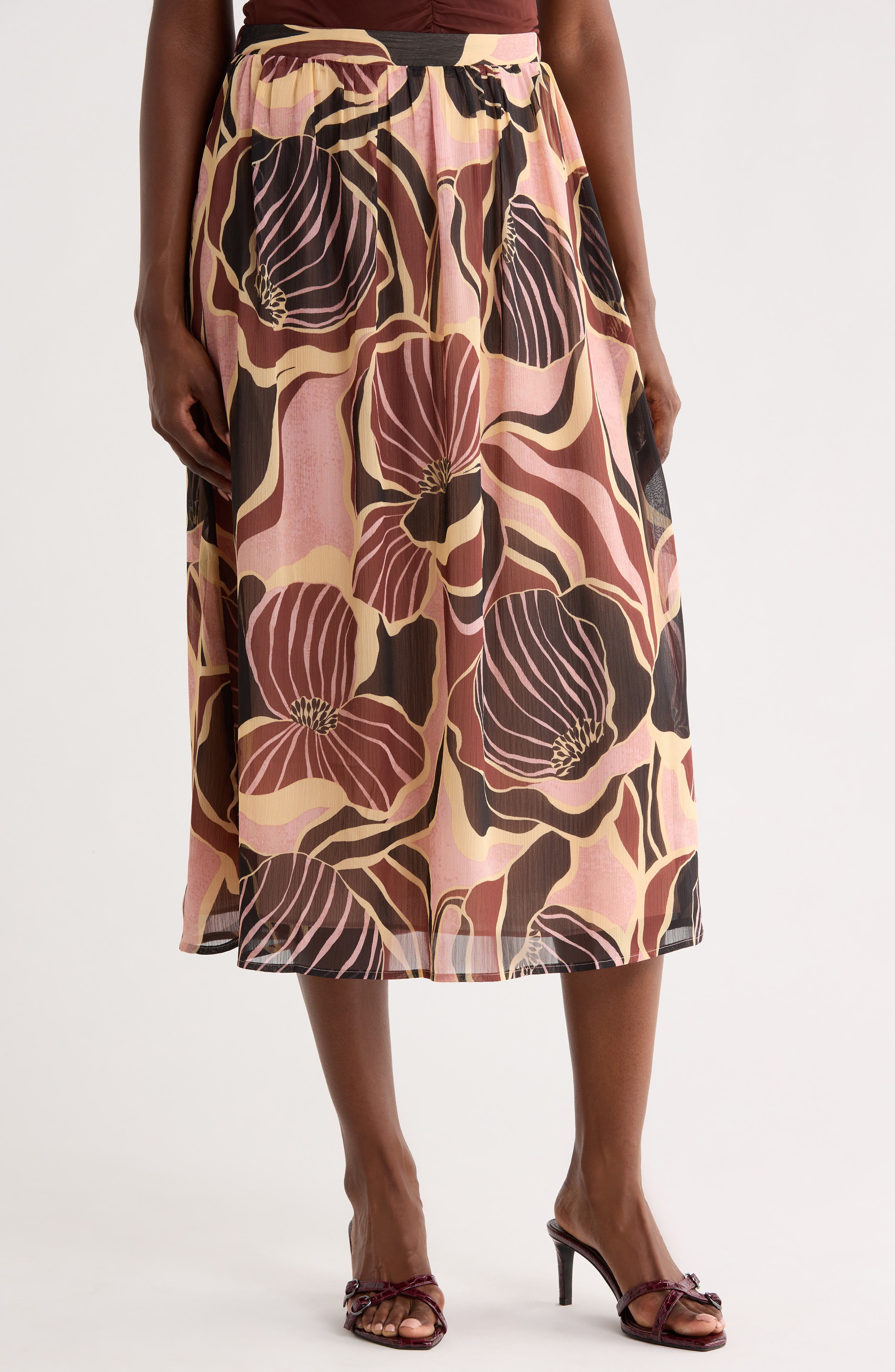 Mosaic Floral Skirt