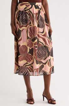 Mosaic Floral Skirt