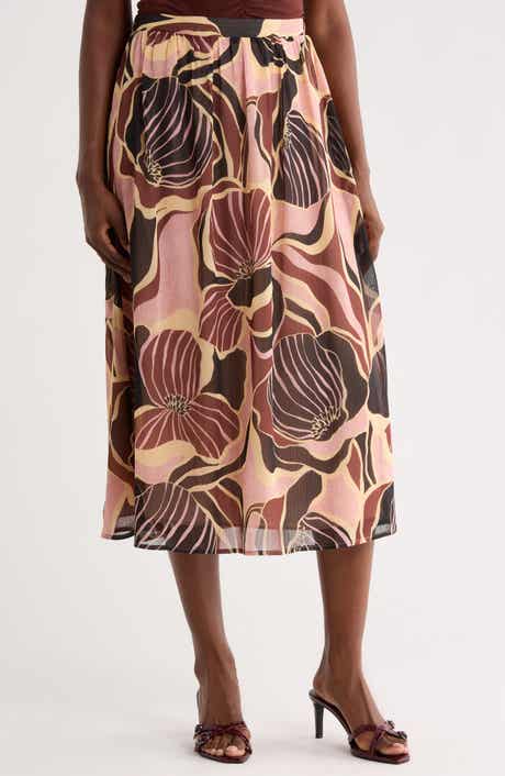 Mosaic Floral Skirt