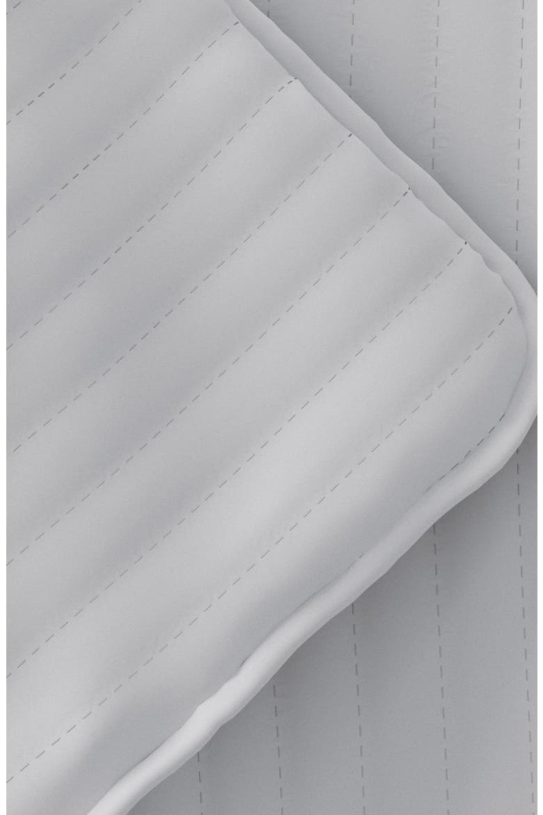 All Season Stripe Stitch 3-Piece Down Alternative Quilt Set, Alternate, color, LIGHT GRAY