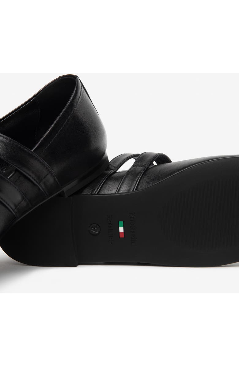 NeroGiardini Double Strap Ballet Flat, Alternate, color, Black