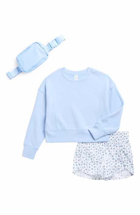 YOGALICIOUS Kids' Sweatshirt, Running Shorts & Belt Bag Set