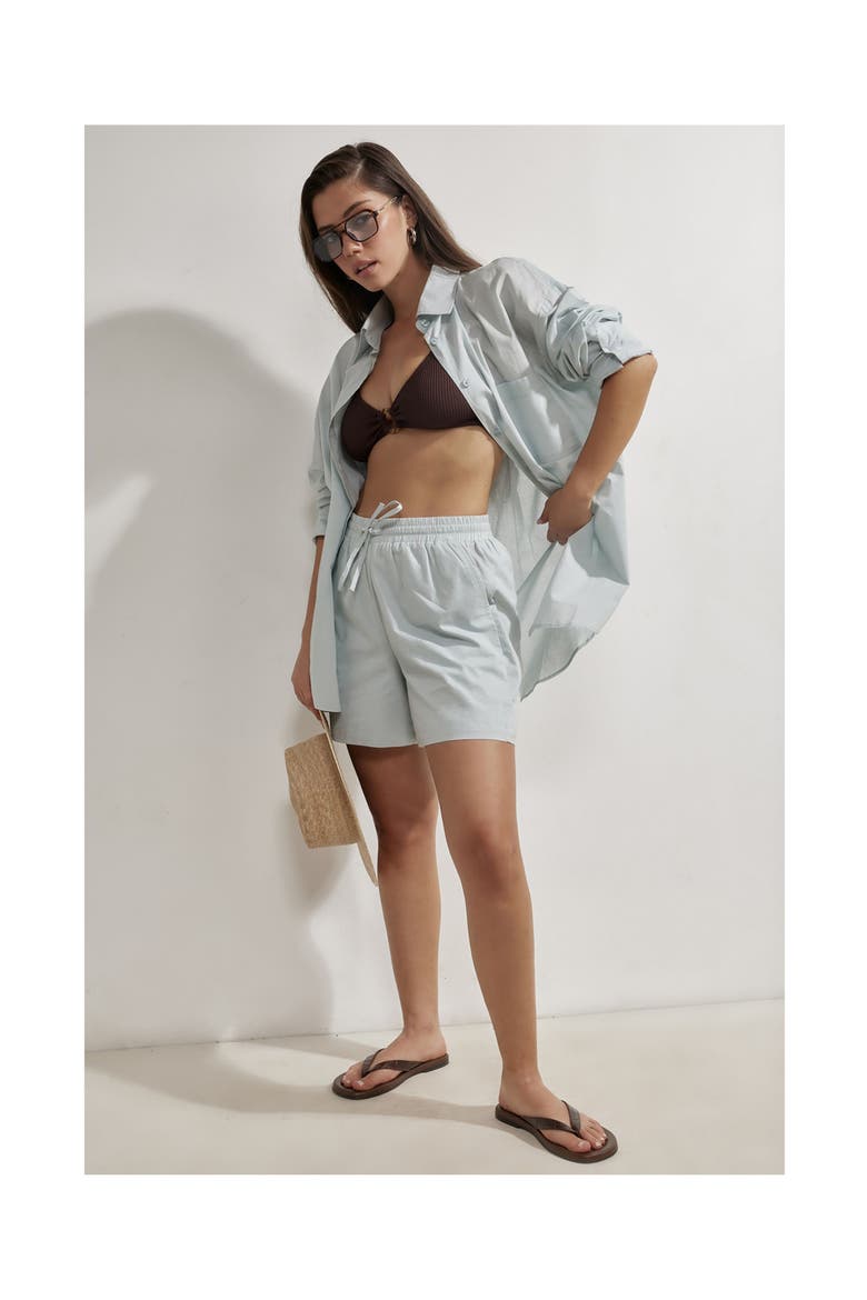 Harper Button Down Top, Alternate, color, Light-Blue